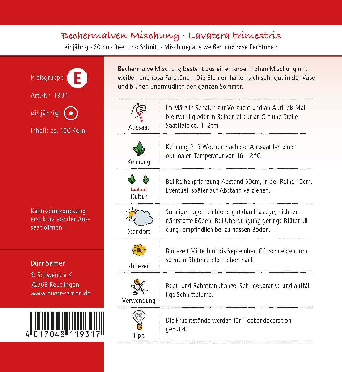 Bechermalve Mischung