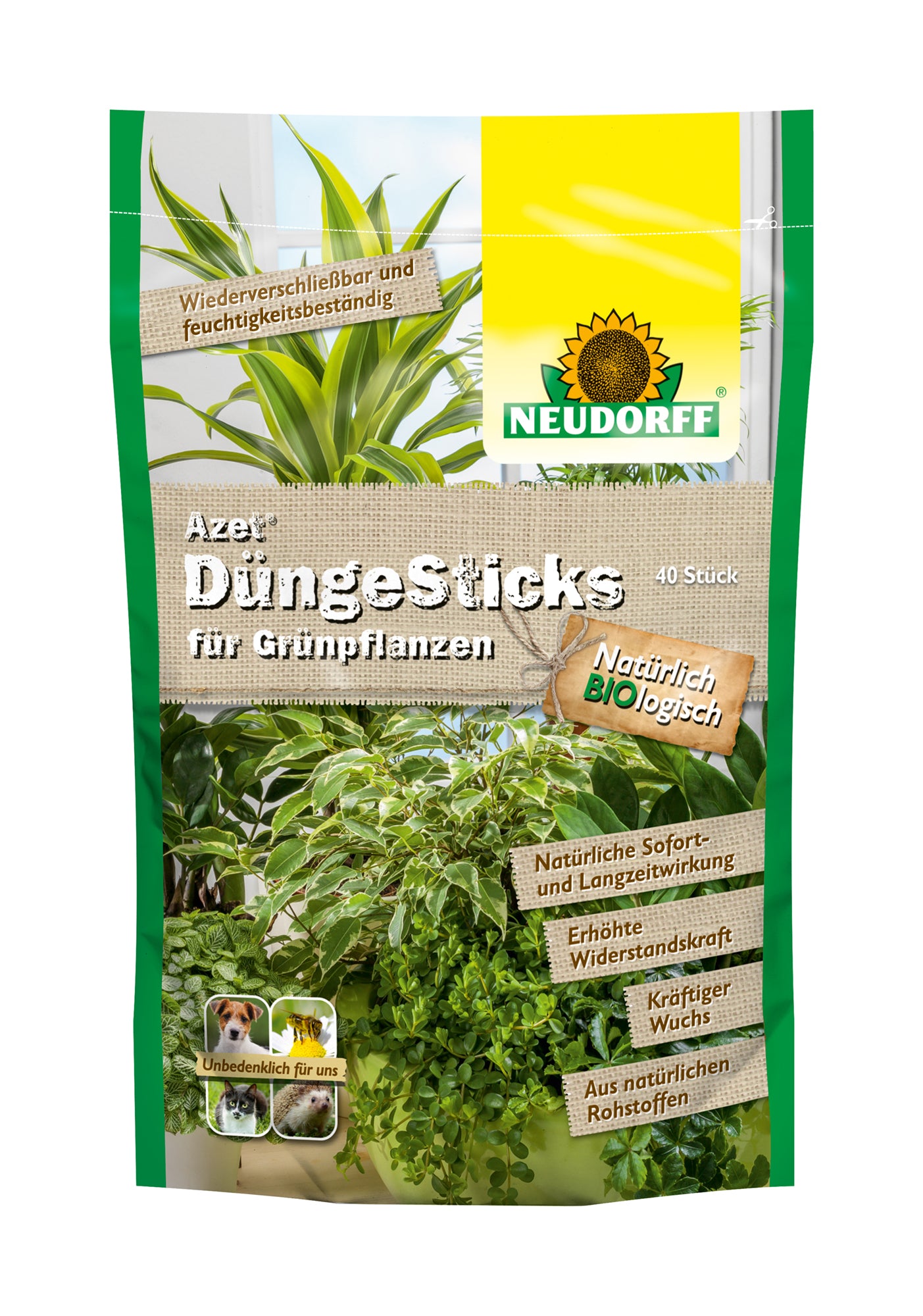 Azet DüngeSticks Für Grünpflanzen (40 Sticks)