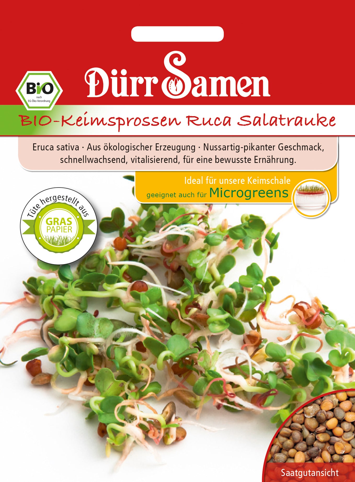 Bio-Keimsprossen Ruca Salatrauke