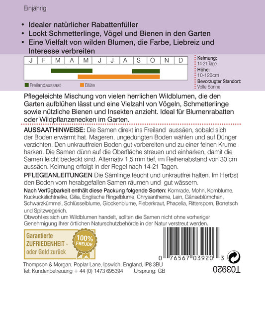 Wildblume Blumenmischung