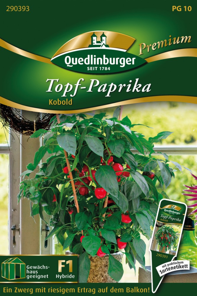 Rote Topfpaprika Kobold F1