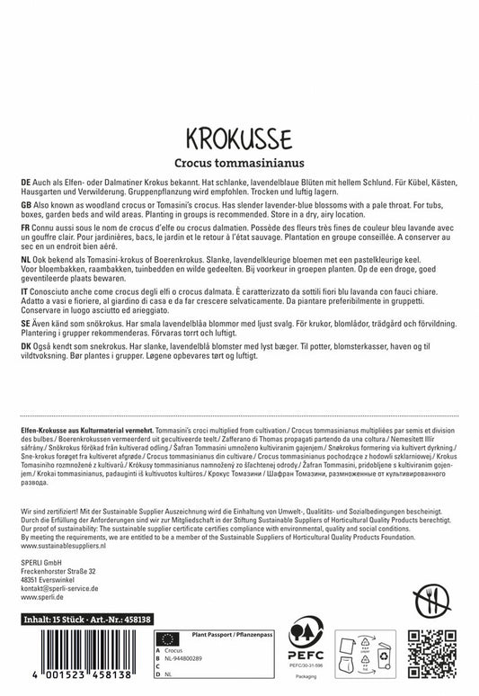 Krokus C. Tommasinianus (15 Stück)
