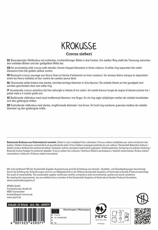Wildkrokus Tricolor (12 Stück)
