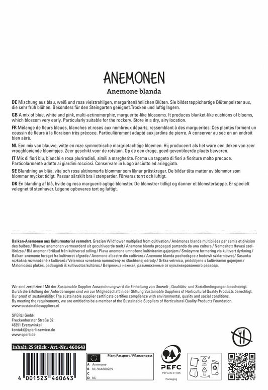 Anemonen Mischung (25 Stück)