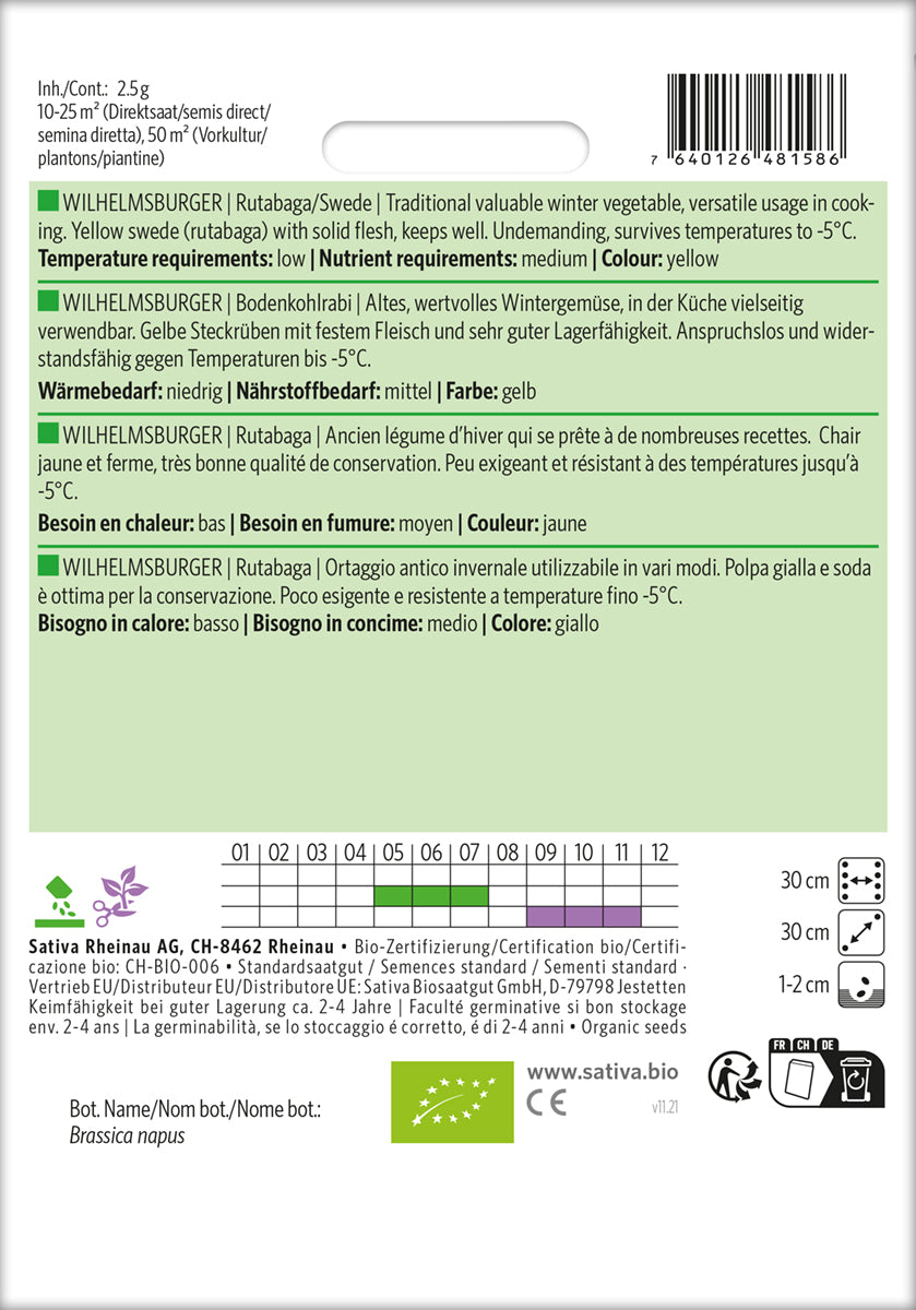 BIO Bodenkohlrabi Wilhelmsburger