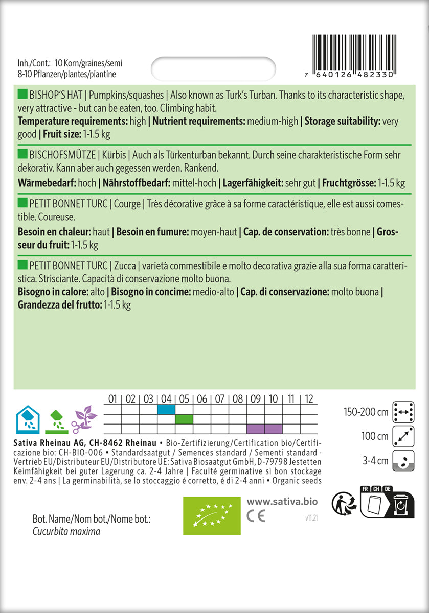 BIO Kürbis Bischofsmütze