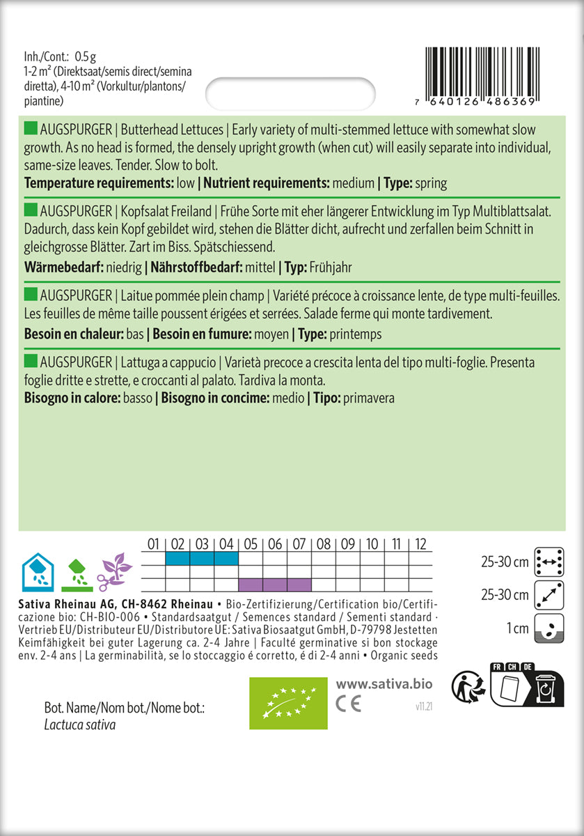 BIO Kopfsalat Freiland Augspurger