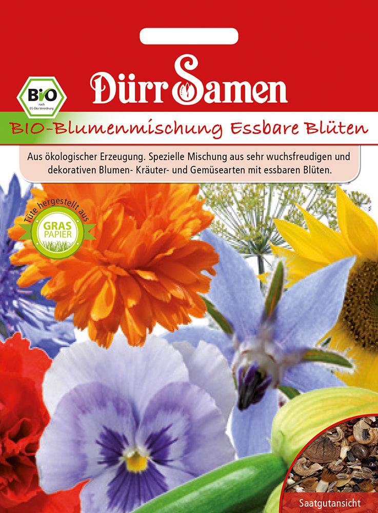 Essbare Bio-Blütenmischung Für Balkon