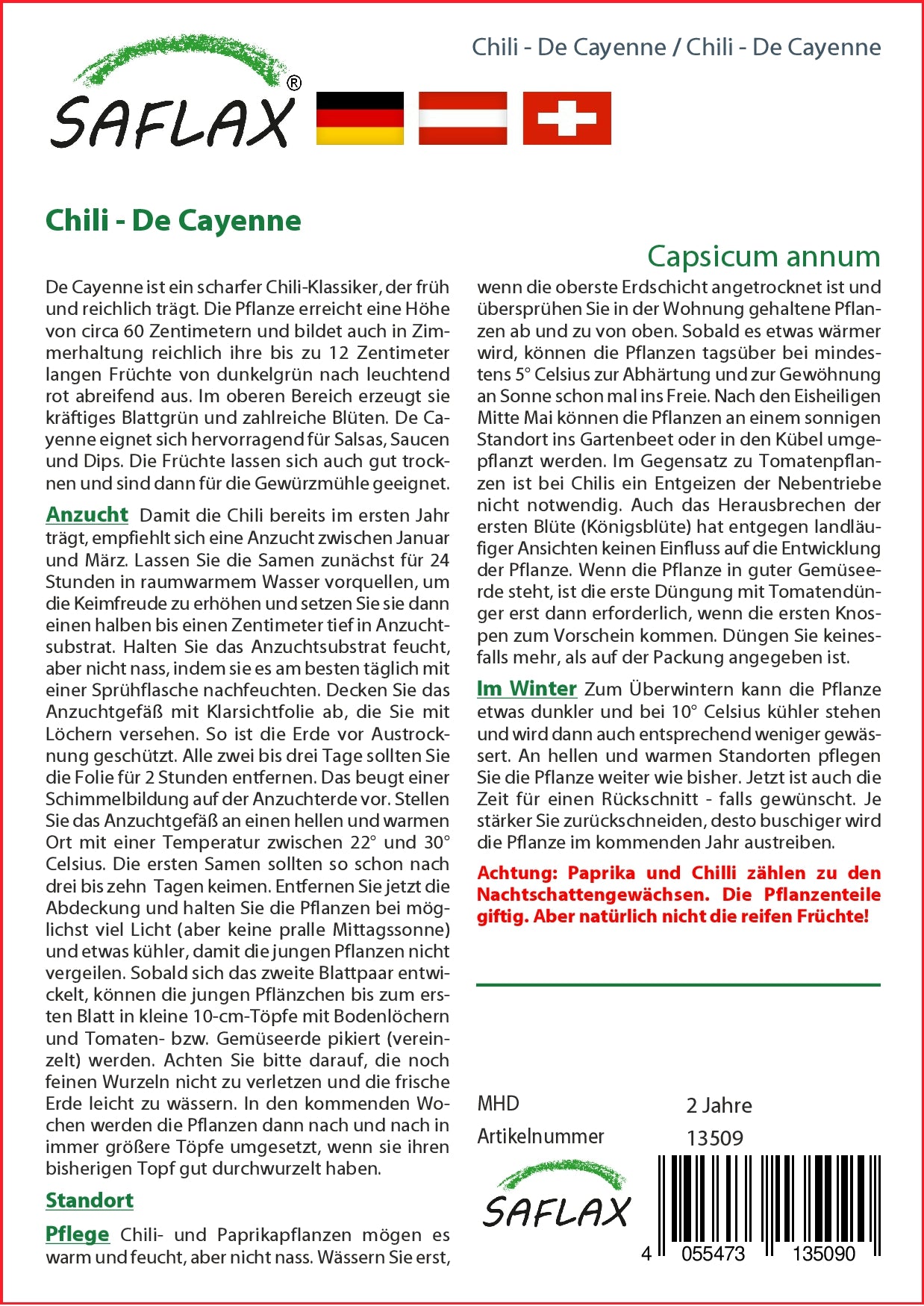 Chili De Cayenne