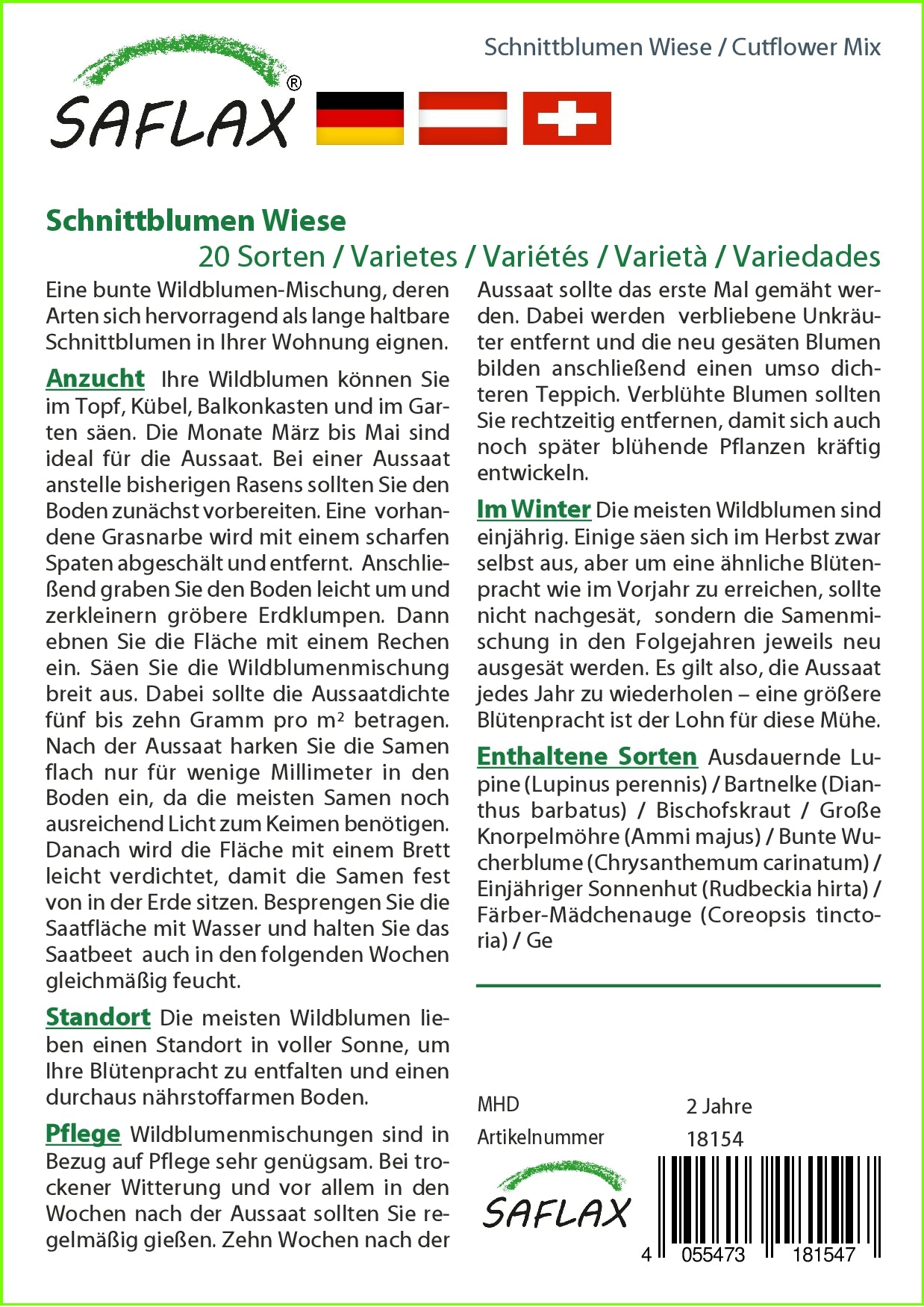 Schnittblumen Wiese