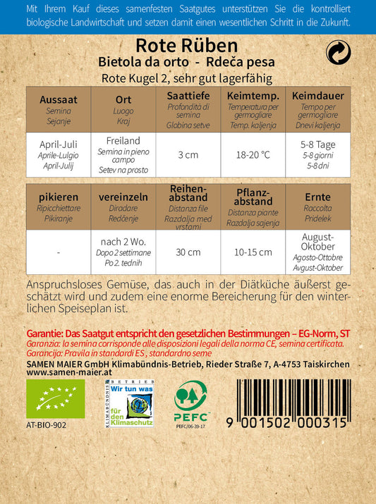 BIO Rote Rübe Rote Kugel 2