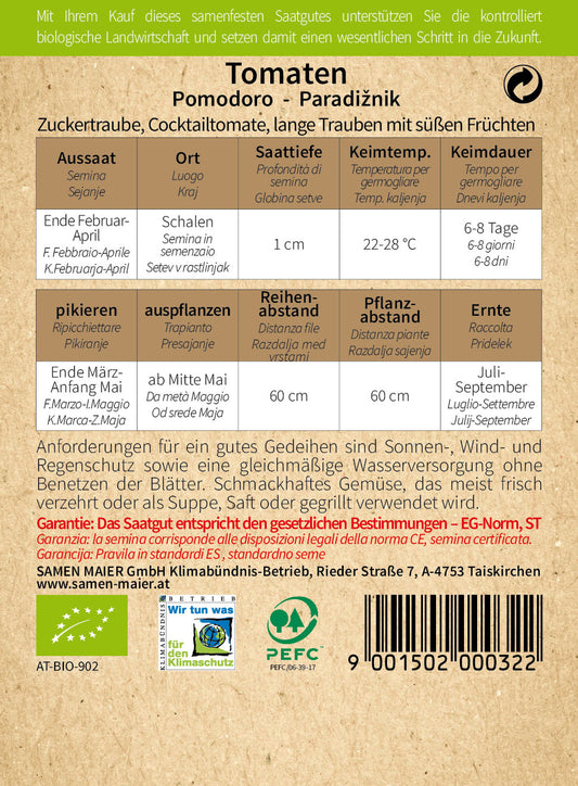 BIO Tomate Zuckertraube