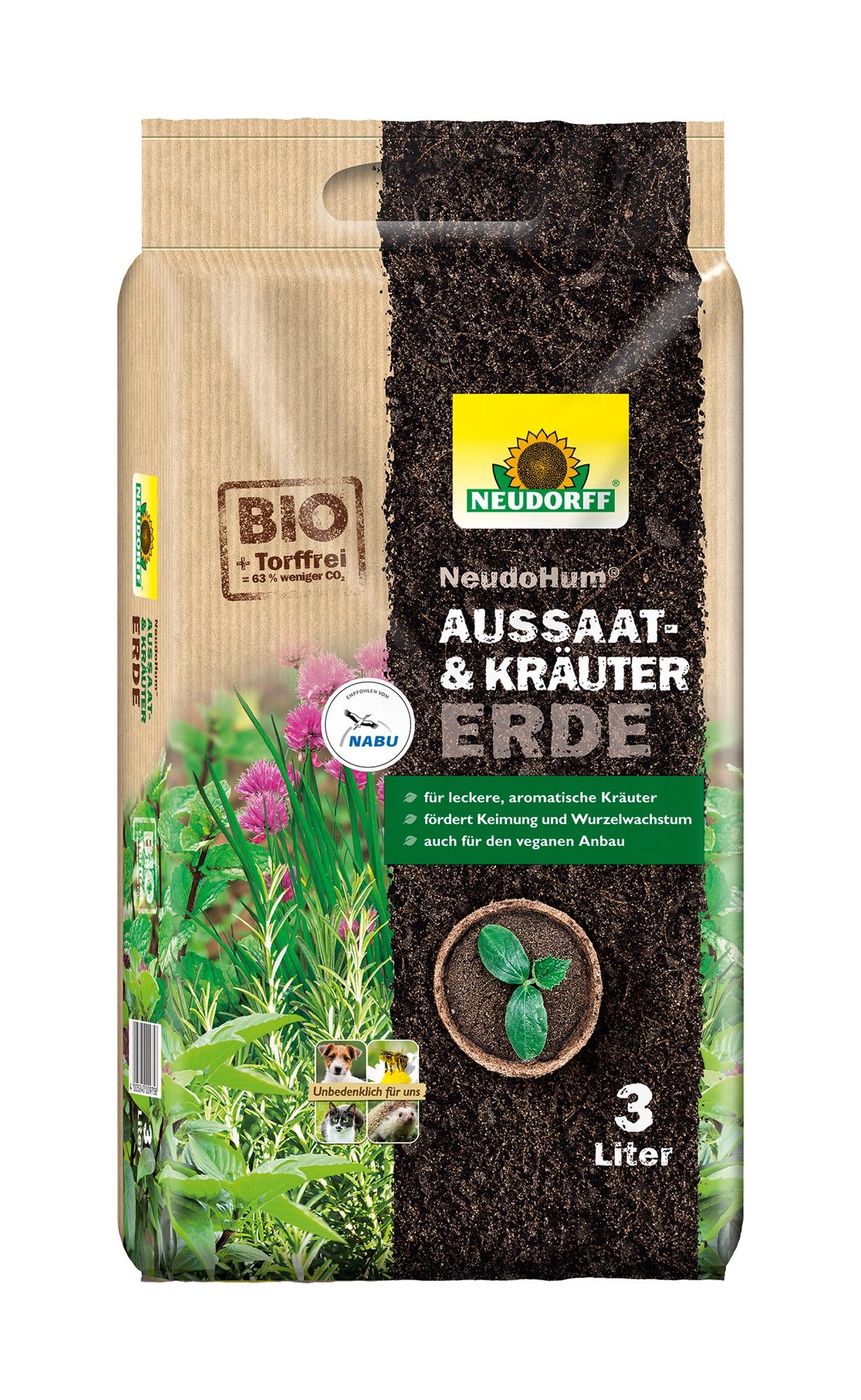 NeudoHum AussaatErde Und KräuterErde (3 L)