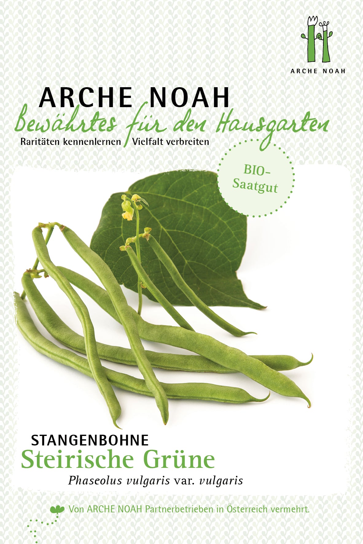 Bio-Stangenbohne Steirische Grüne