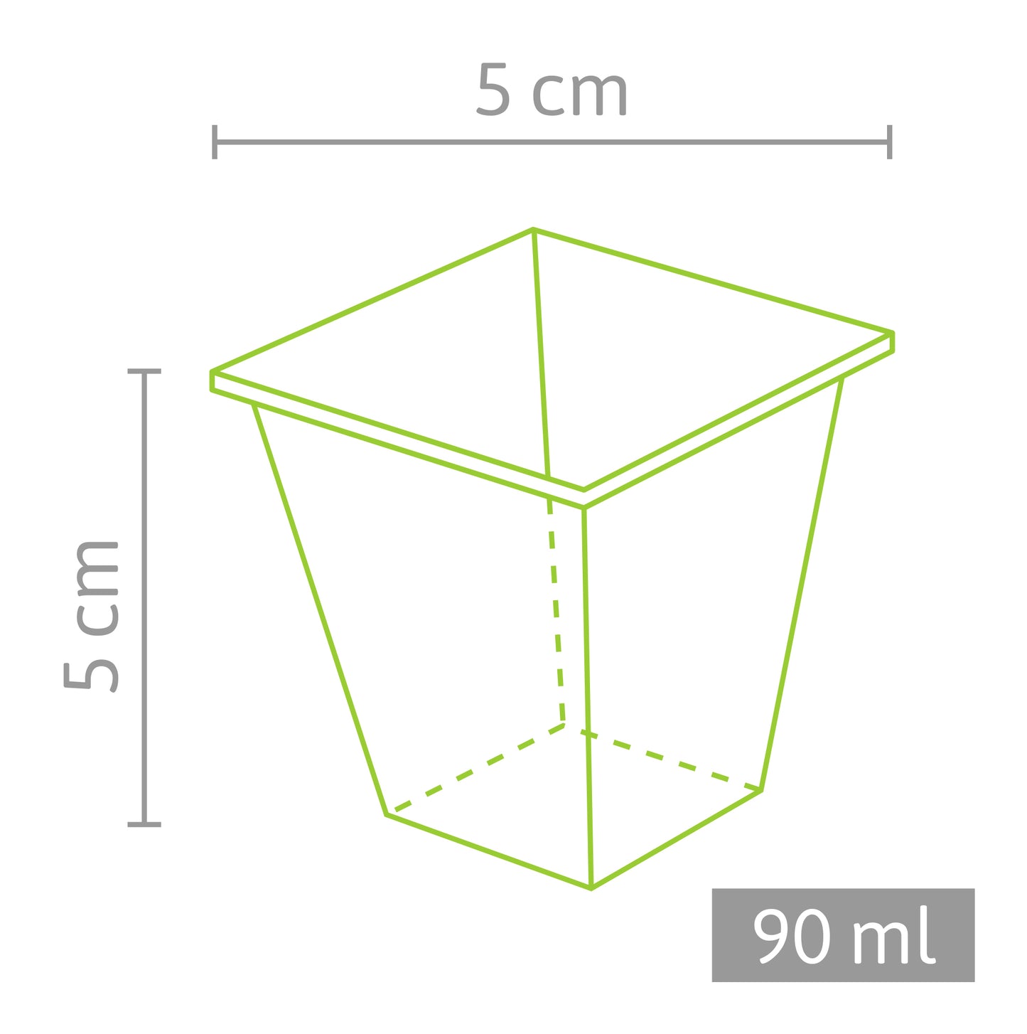 5 X 5 Cm Anzuchttopf Quadratisch (2552 Stück)