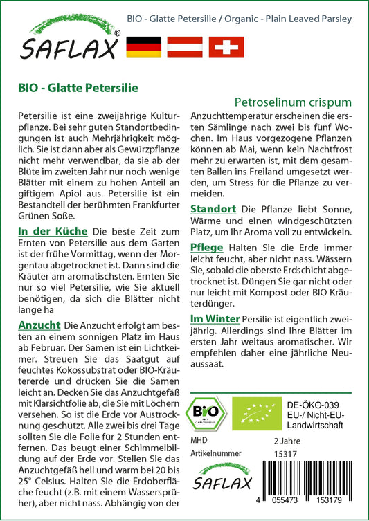 BIO Glatte Petersilie