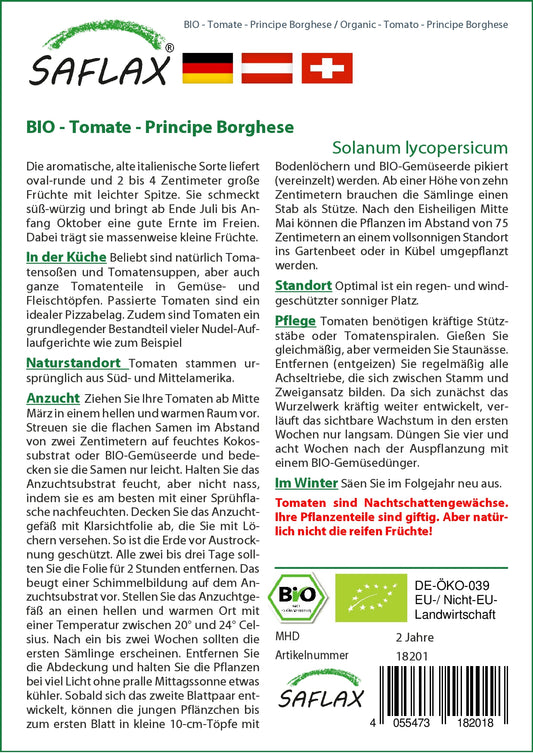 BIO Tomate Principe Borghese