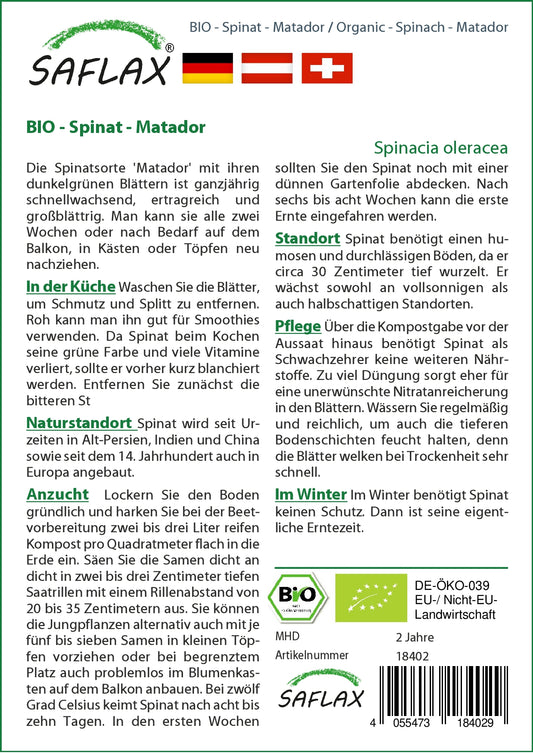 BIO Spinat Matador