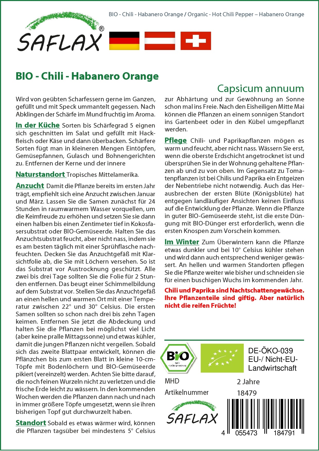 BIO Chili Habanero Orange