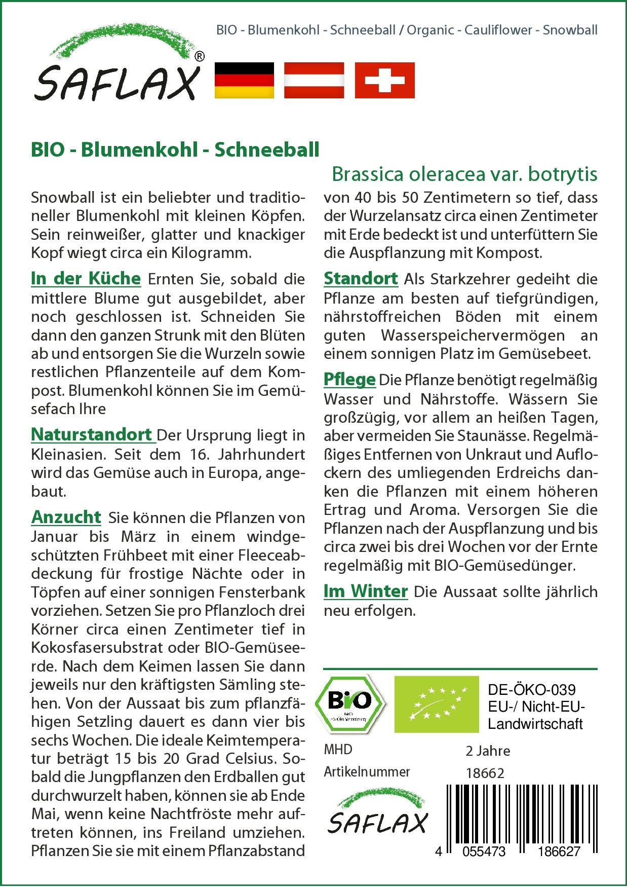 BIO Blumenkohl Schneeball
