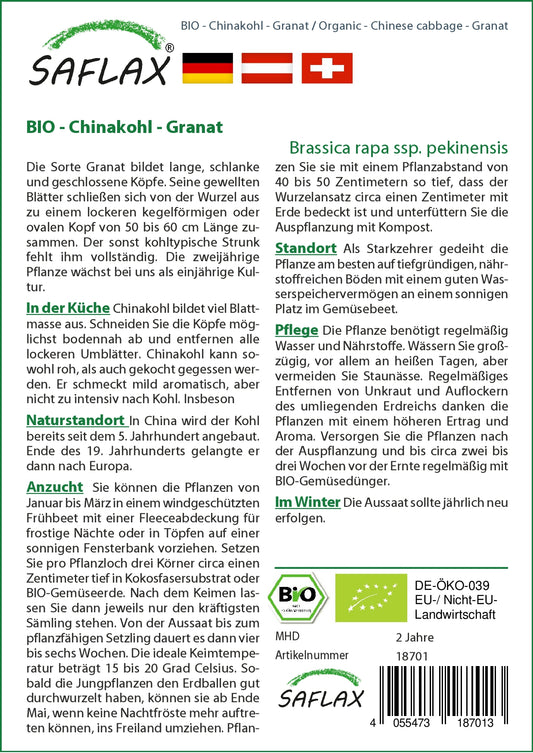 BIO Chinakohl Granat