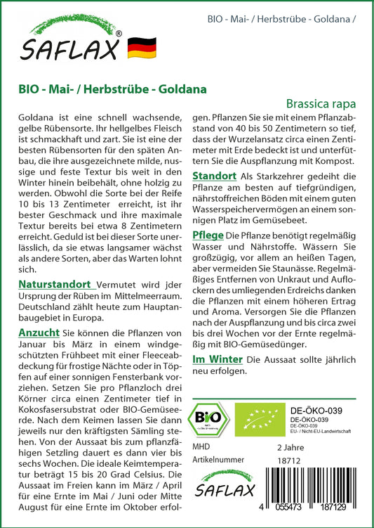 BIO Mai-/Herbstrübe Goldana