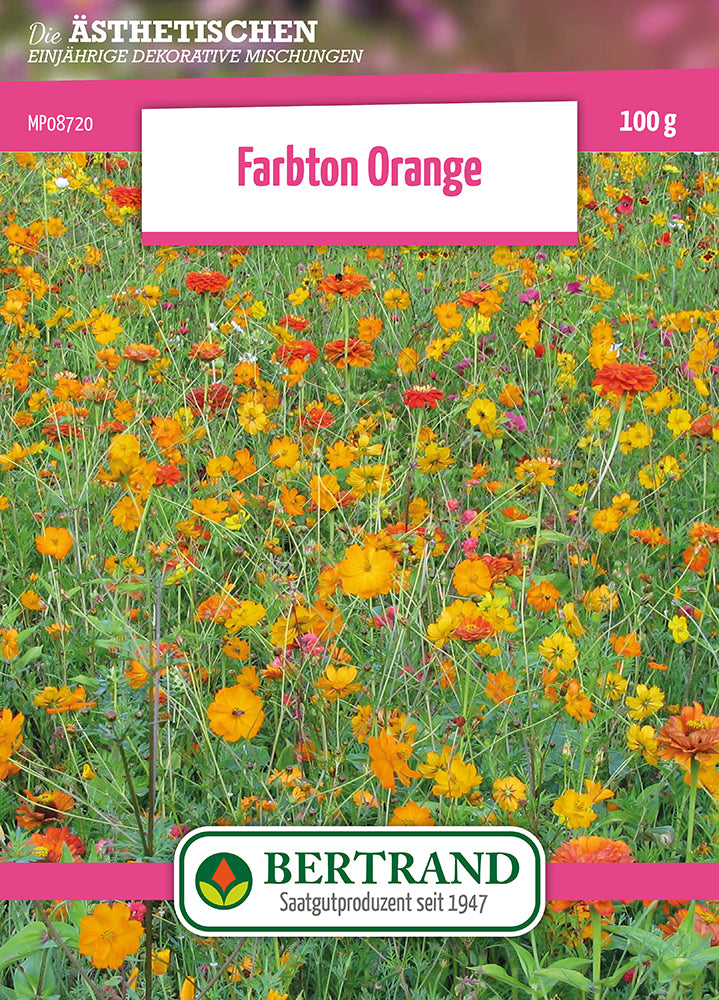Blumenwiese Farbton Orange (100 G)