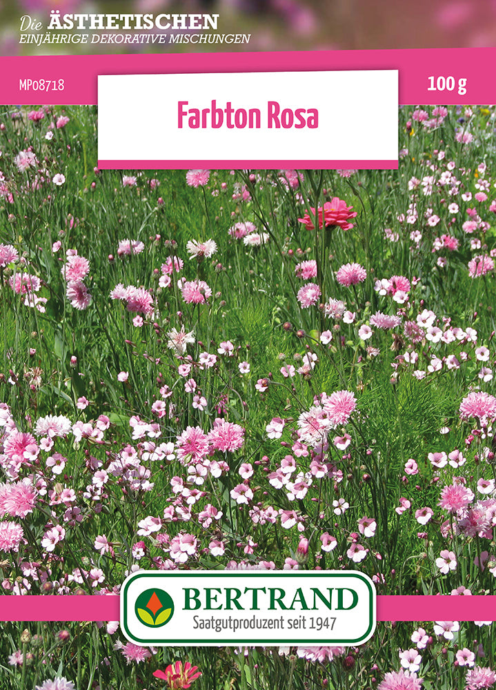 Blumenwiese Farbton Rosa (100 G)
