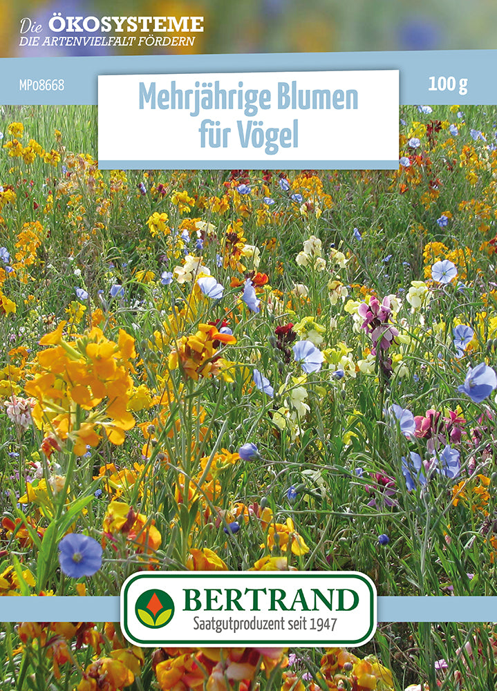 Blumenwiese Mehrjährige Blumen Für Vögel (100 G)