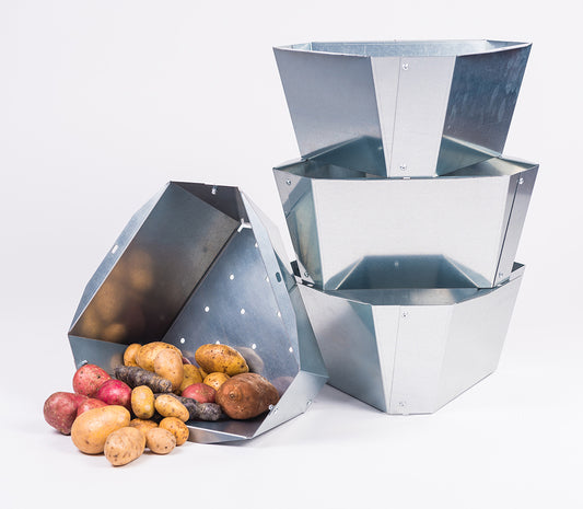 PAUL POTATO Kartoffelturm Starter Stahl Set (4 Etagen)