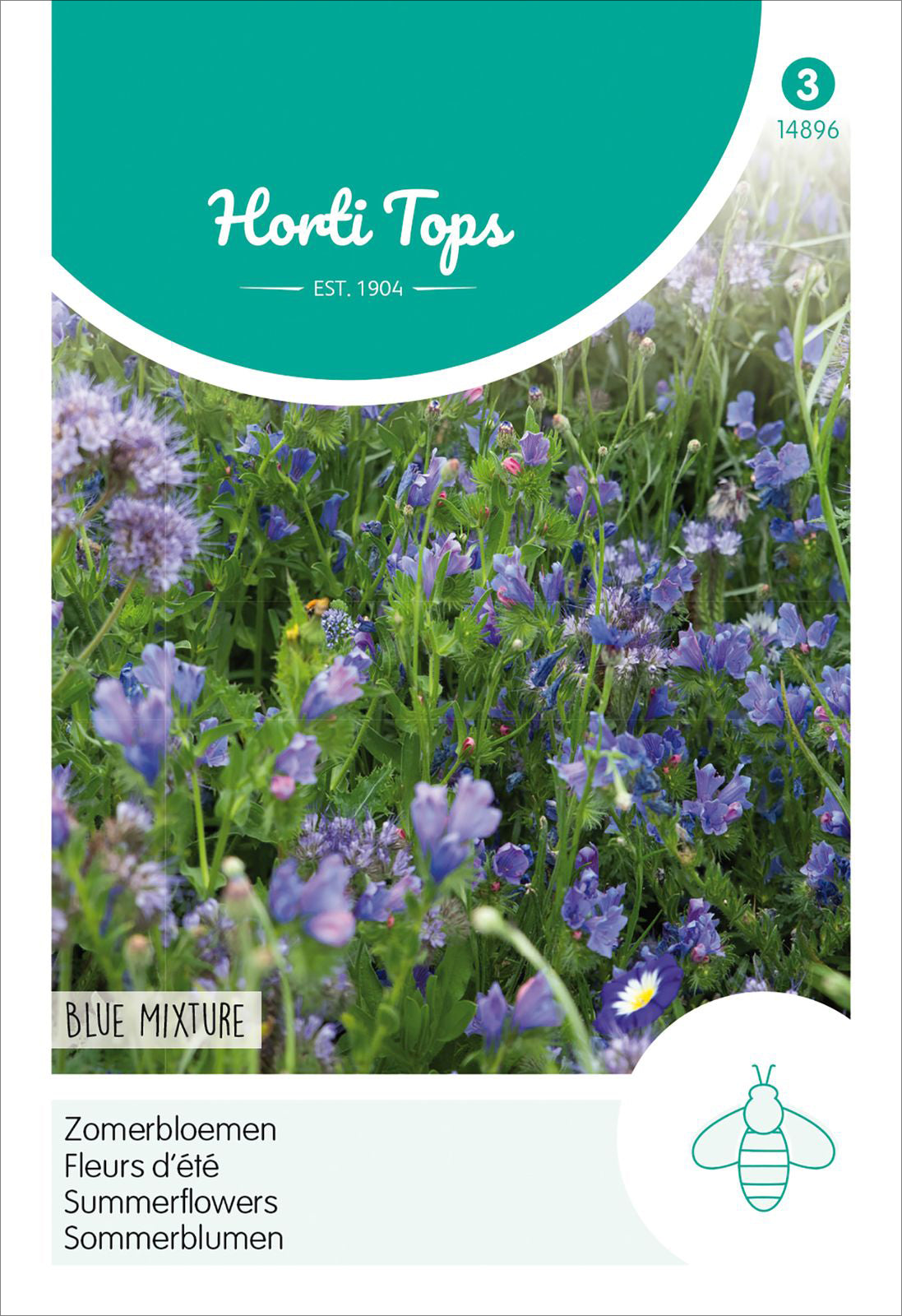 Sommerblumen Mischung Blau
