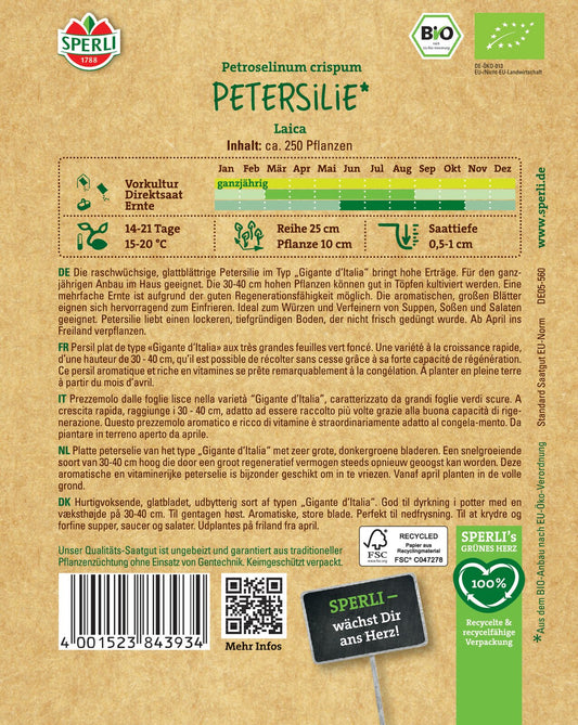 BIO Petersilie Laica