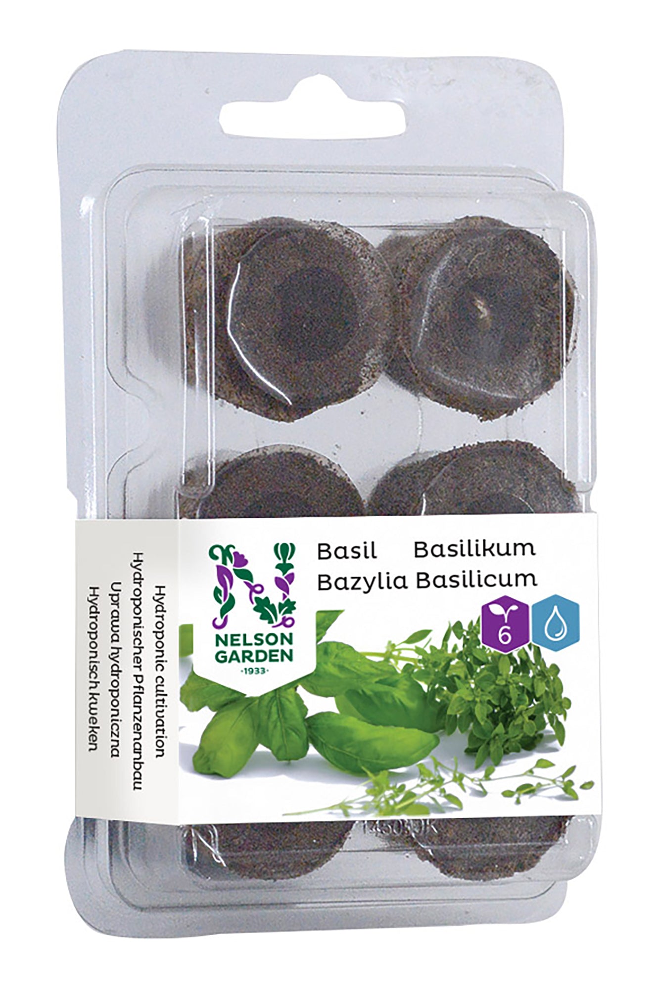 Hydroponik-Quelltablette Basilikum (6 Stück)