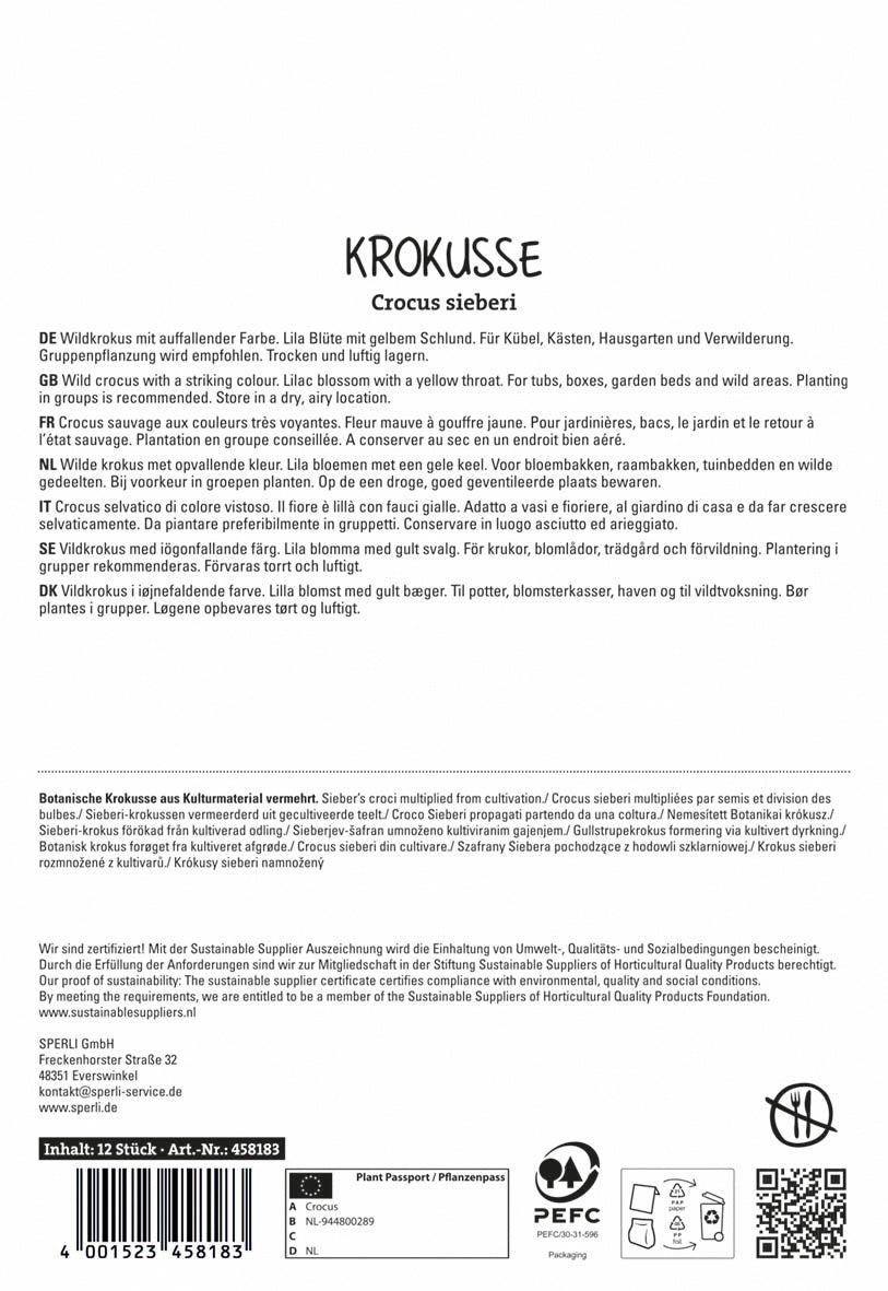 Wildkrokus Firefly (12 Stück)