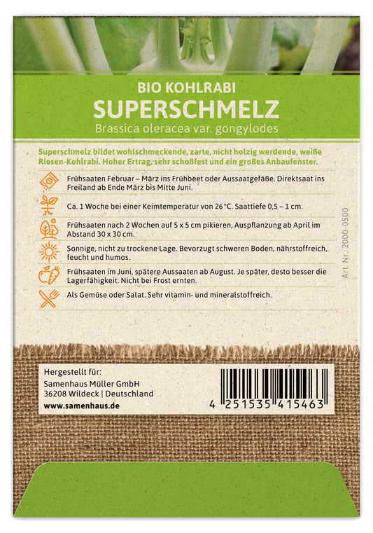 BIO Kohlrabi Superschmelz