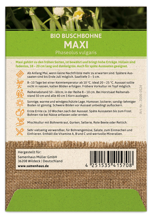 BIO Buschbohne Maxi