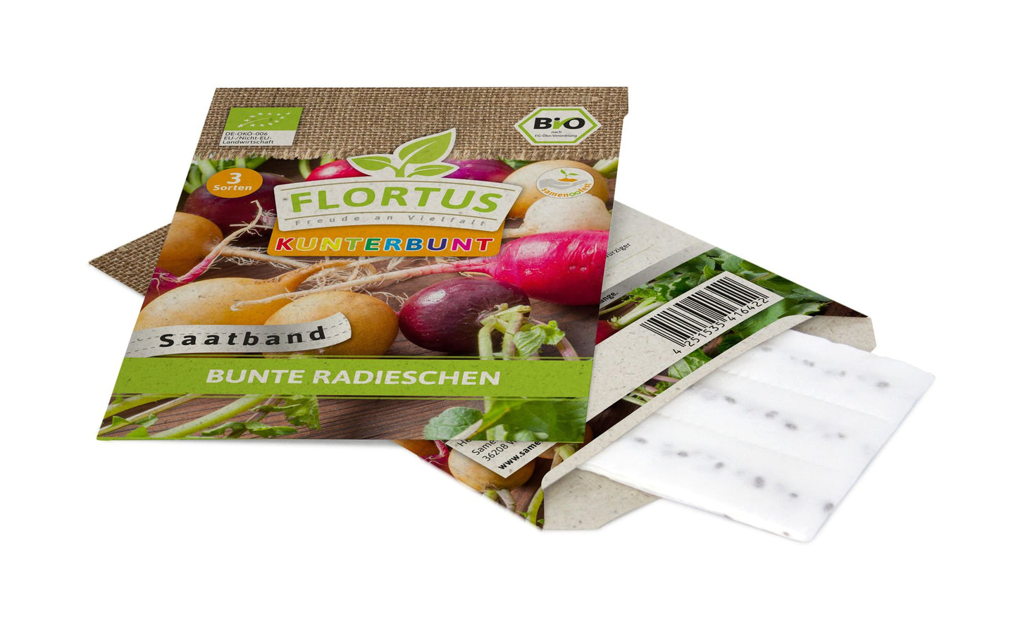 BIO Bunte Radieschen (Saatband)