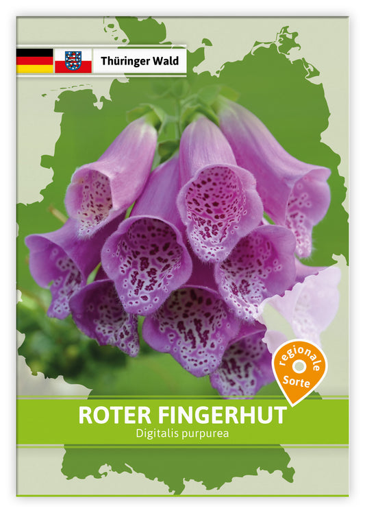 Roter Fingerhut (Regionale Sorte Thüringer Wald) (100 Tütchen)