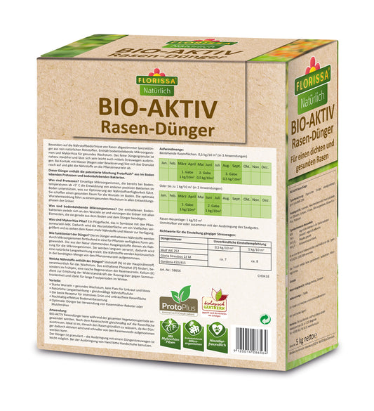 BIO BIO-AKTIV Rasen-Dünger Mit ProtoPlus (5 Kg)