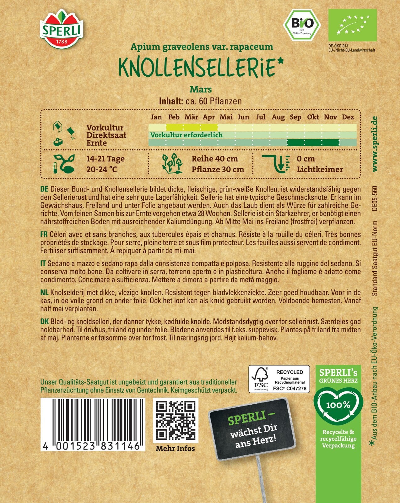 Knollensellerie Mars