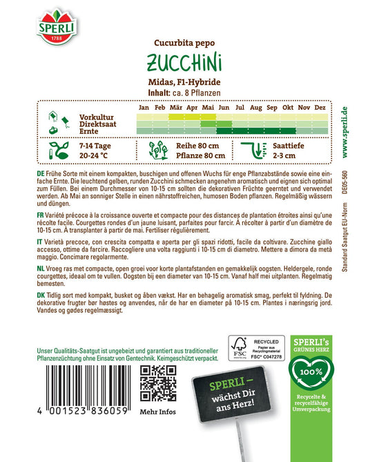 Zucchini Midas F1