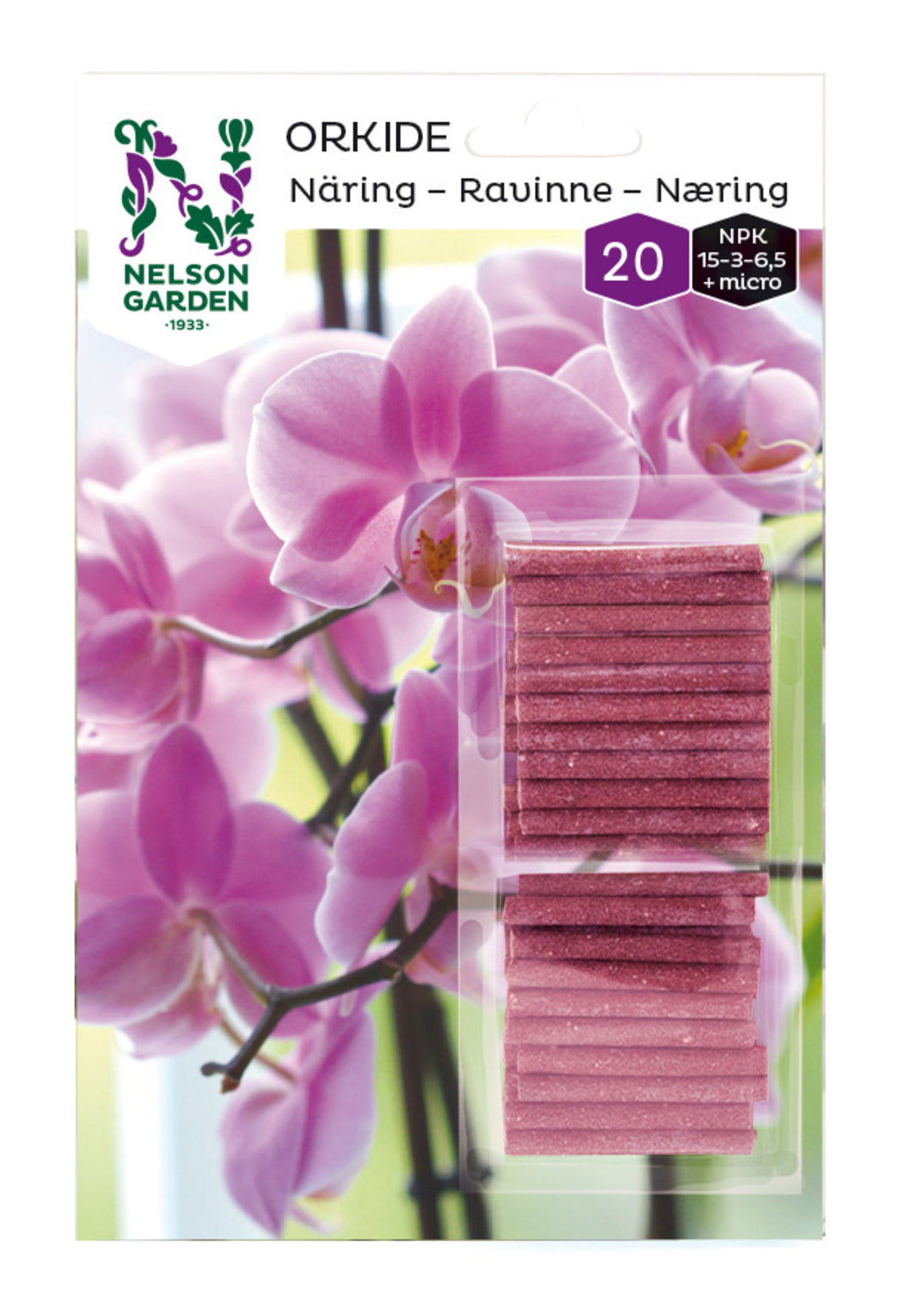 Dünger-Stäbchen Orchideen (20 Stück)