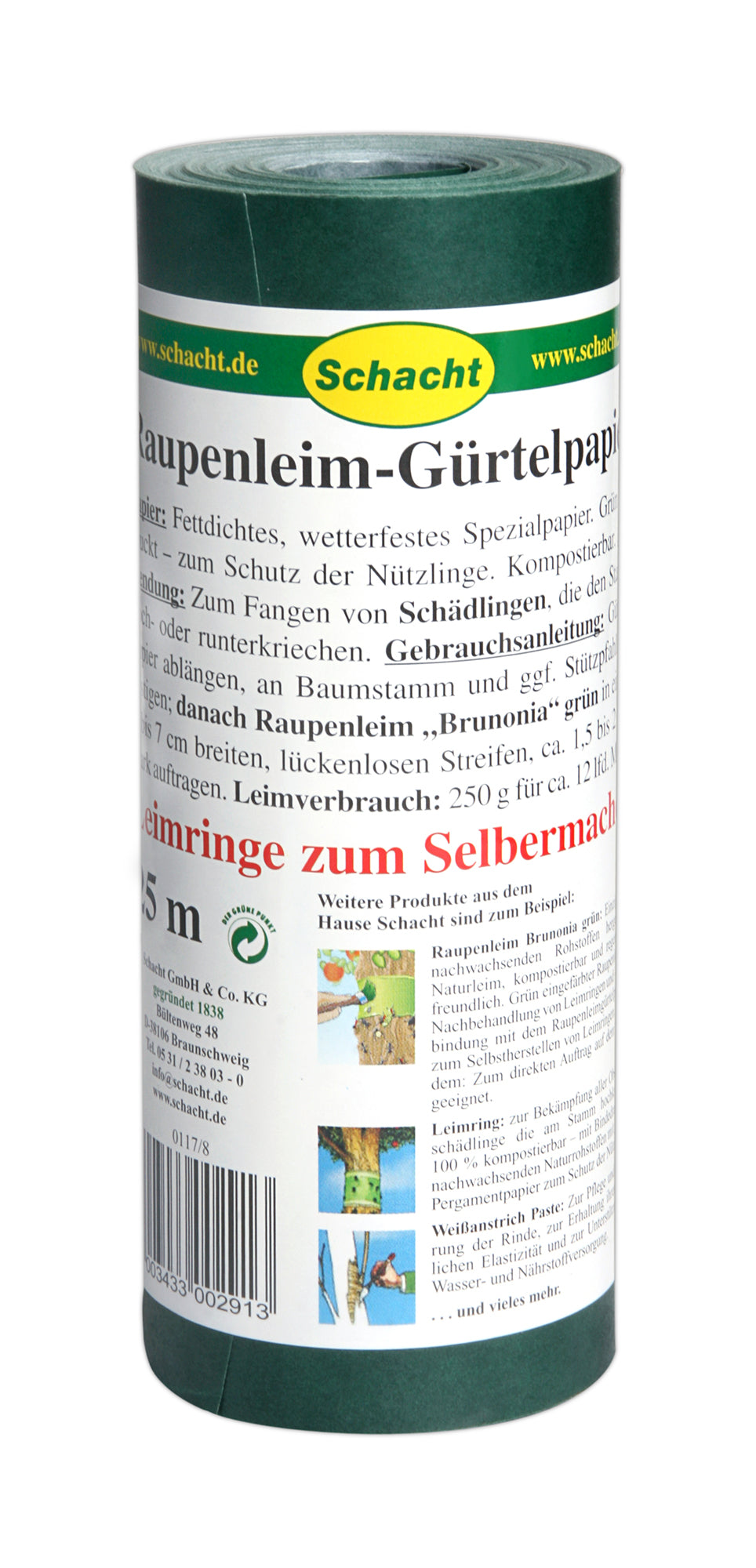 BIO Raupenleim-Gürtelpapier (25 M)