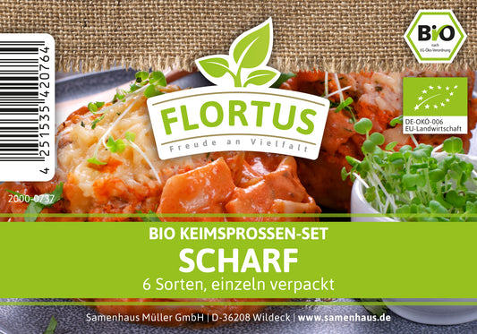 BIO Keimsprossen Set Scharf (6 Sorten)