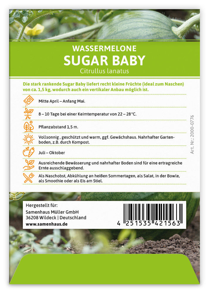 Wassermelone Sugar Baby (100 Tütchen)