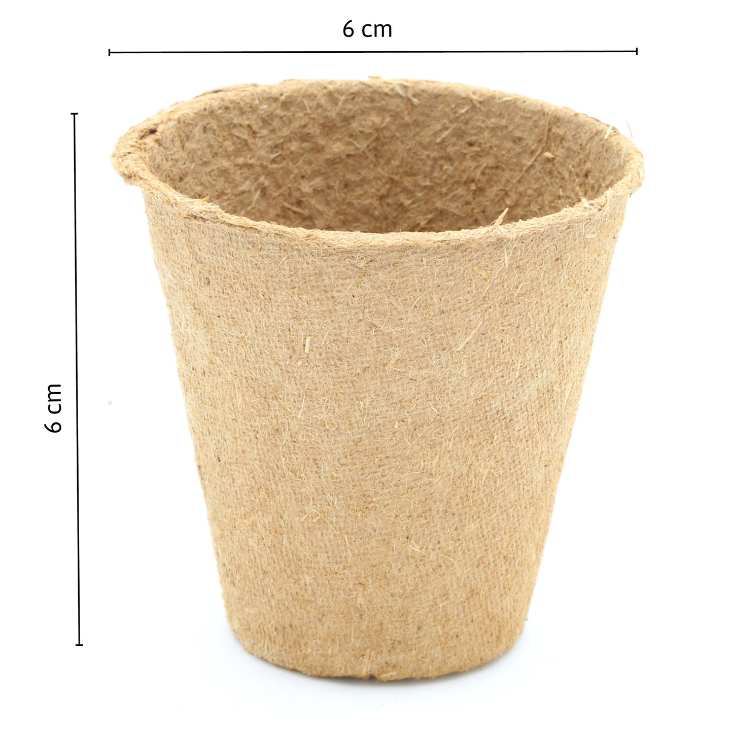 6 Cm Anzuchttopf Rund Auf Holzfaser Basis