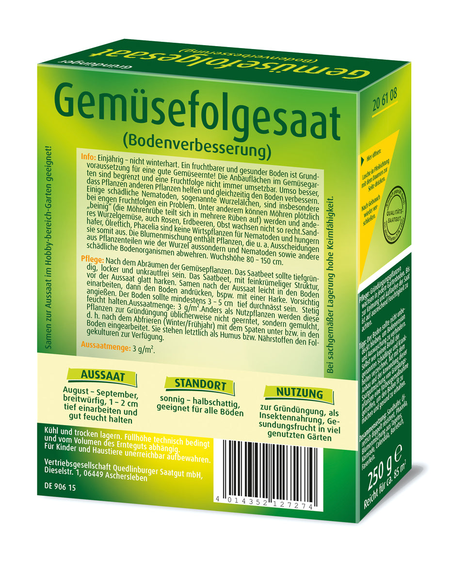 Gemüsefolgesaat (250 G)