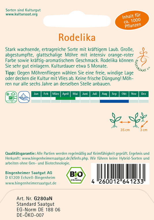 BIO Möhre Rodelika
