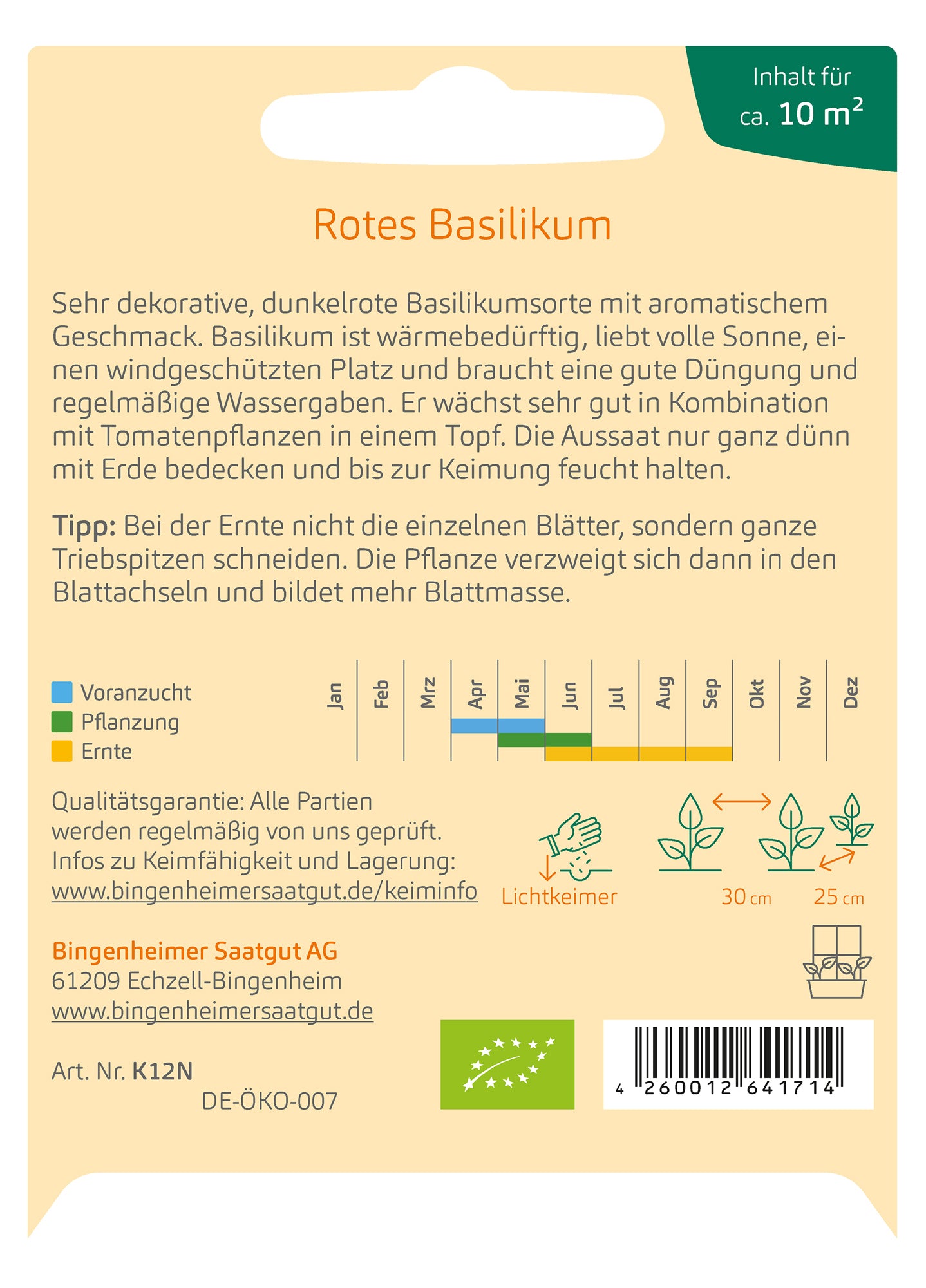 BIO Rotes Basilikum