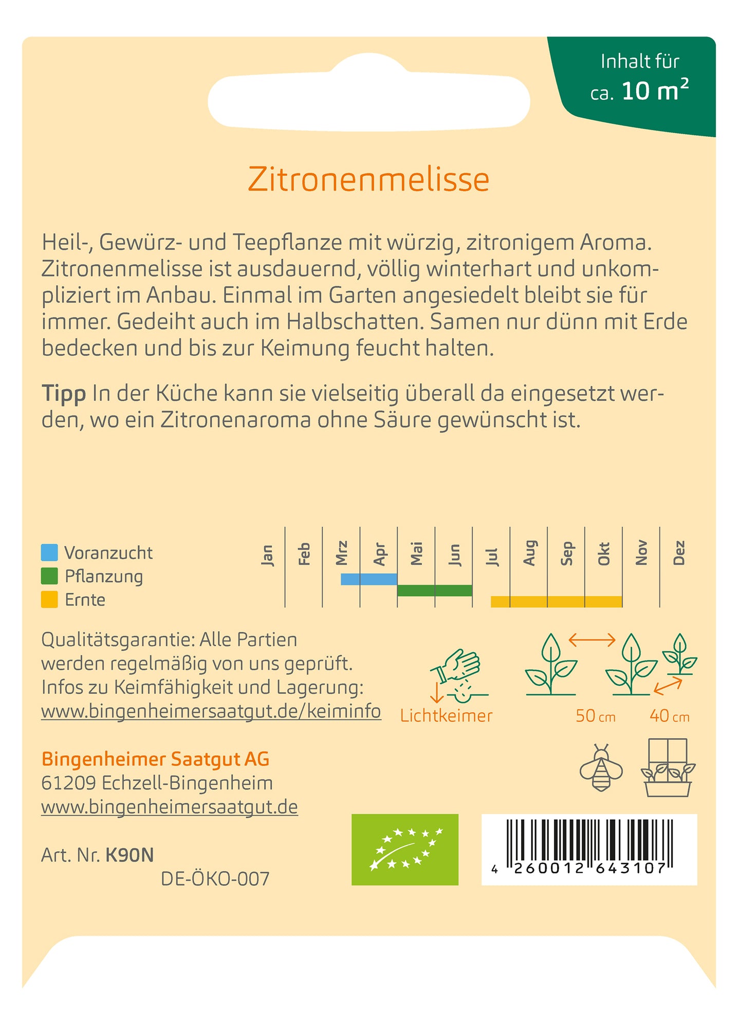 BIO Zitronenmelisse